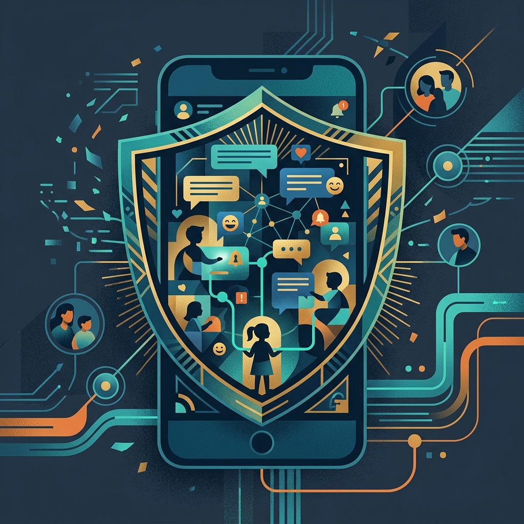 Digital safety for children illustration